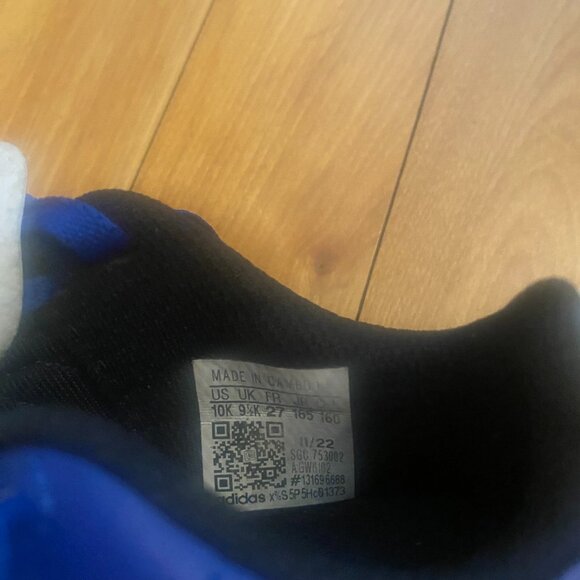 Adidas Kids Blue White Lace Up Soccer Cleats Size 10 SGC 753002  #131696688 F26 - Picture 3 of 3